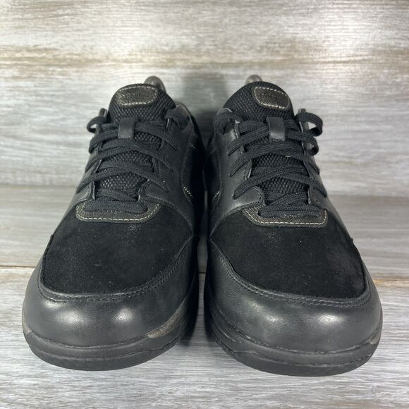 ARAVON Women's Pyper Ubal Black Leather Mesh Walking Sneakers Size 9 - Picture 2 of 10